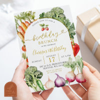 Vegetable Farmer's Market Birthday Brunch