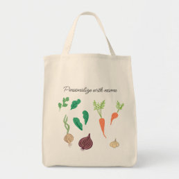 Vegetable Farmers Market Personalized Tote Bag