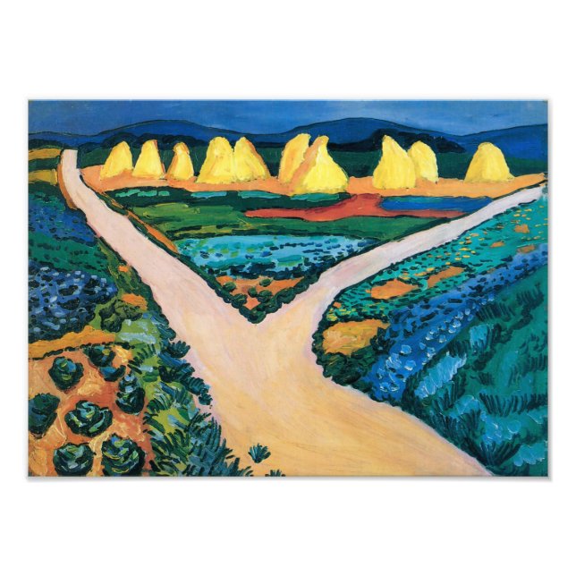 Vegetable Fields | Auguste Macke | Photo Print (Front)