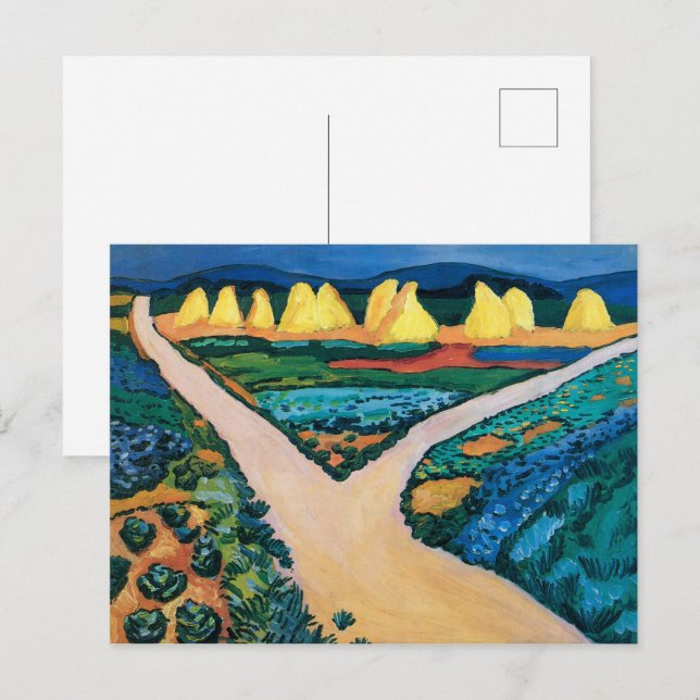 Vegetable Fields | Auguste Macke | Postcard (Front/Back)