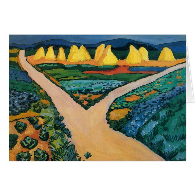 Vegetable Fields by August Macke, Vintage Fine Art (Front Horizontal)