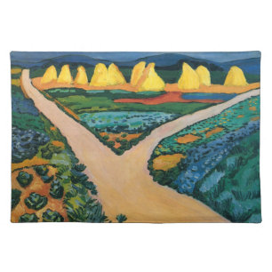 Vegetable Fields by August Macke, Vintage Fine Art Placemat