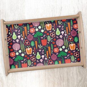 Vegetable Food Art Serving Tray