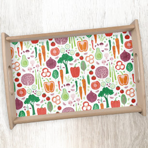 Vegetable Food Art Serving Tray