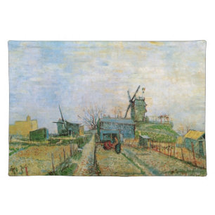 Vegetable Garden in Montmartre by Vincent van Gogh Cloth Placemat