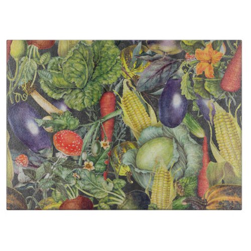 Vegetable Garden Menagerie   Cutting Board