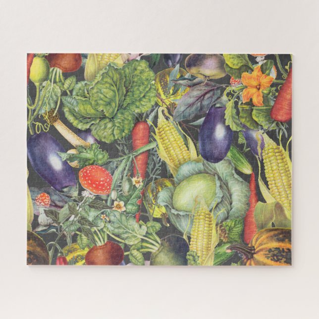 Vegetable Garden Menagerie Jigsaw Puzzle (Horizontal)