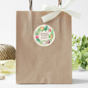 Vegetable Garden Organic Farm Classic Round Sticker