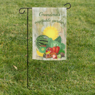 Vegetable Garden Personalize Flag