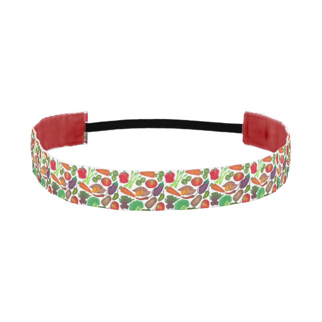 Vegetable Garden Produce Greenmarket Veggies Athletic Headband (Front)