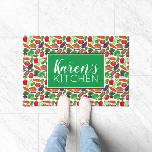 Vegetable Garden Produce Greenmarket Veggies Doormat