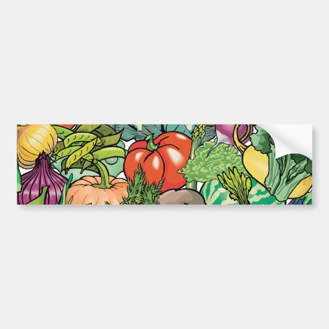 Vegetable Gardener Bumper Sticker (Front)