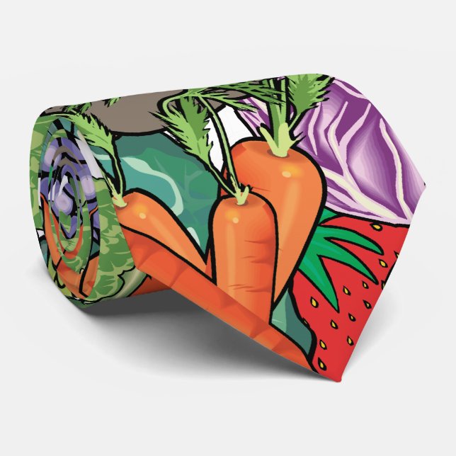 Vegetable Gardener Neck Tie (Rolled)