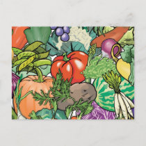 Vegetable Gardener Postcard