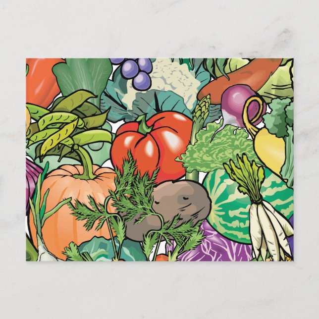Vegetable Gardener Postcard (Front)