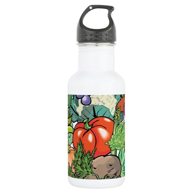 Vegetable Gardener Water Bottle (Front)