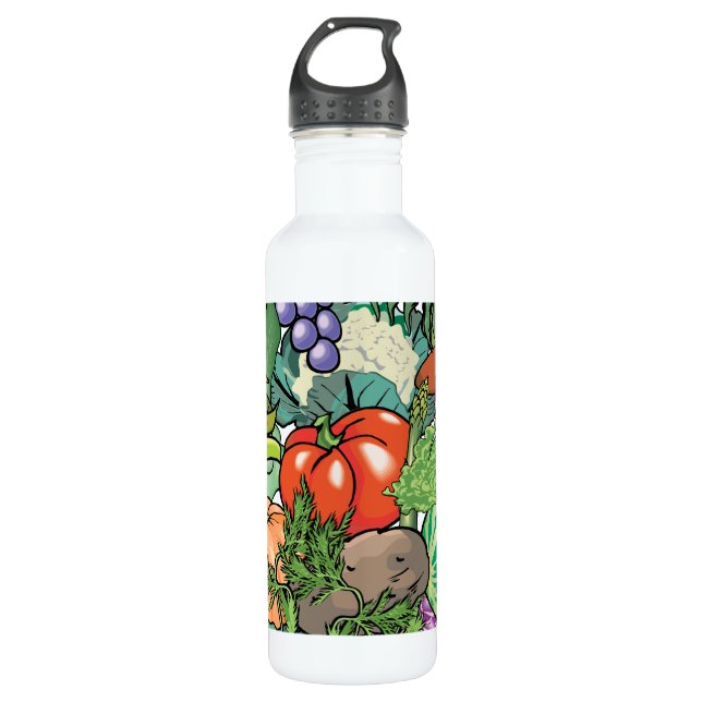 Vegetable Gardener Water Bottle (Front)