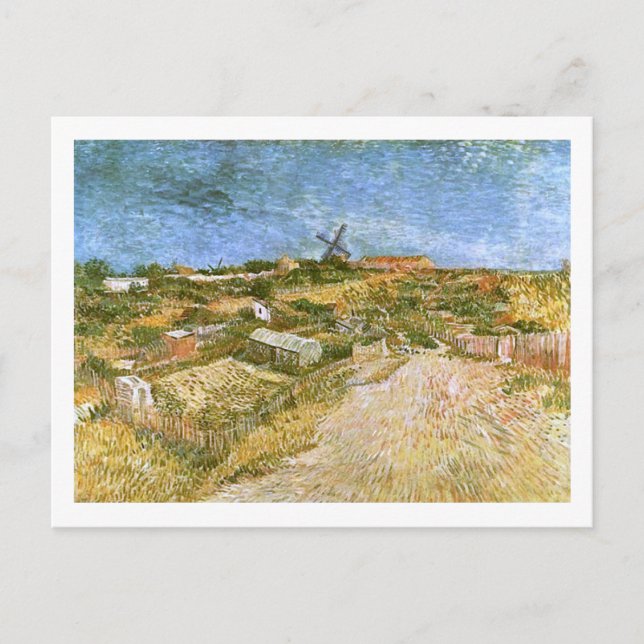 Vegetable Gardens in Montmartre Van Gogh Fine Art Postcard (Front)