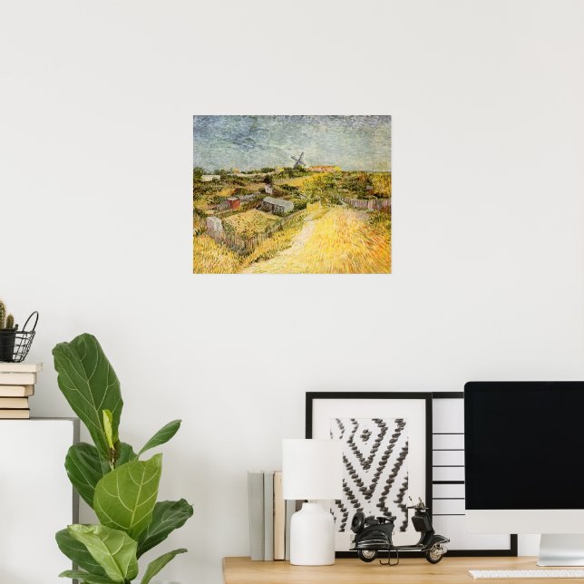 Vegetable Gardens, Montmartre by Vincent van Gogh Poster (Home Office)