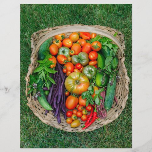 Vegetable Harvest Basket Flyer