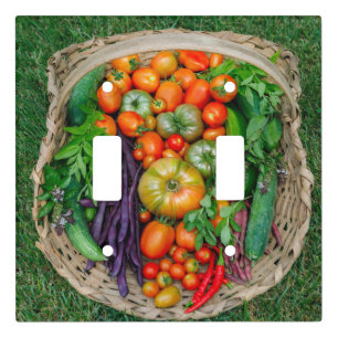 Vegetable Harvest Basket Light Switch Cover
