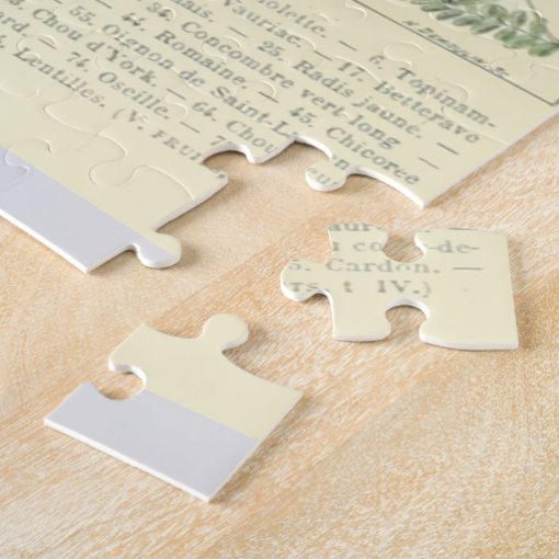 Vegetable Identification Chart Jigsaw Puzzle Zazzle