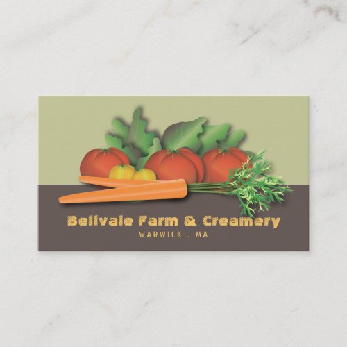 Vegetable Market Chef or Farm Business Card