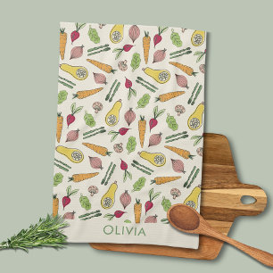 Vegetable Patch Locally Grown Farmers Market Kitchen Towel