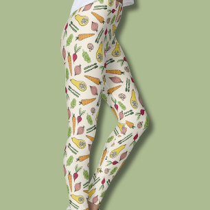 Vegetable Patch Locally Grown Farmers Market Leggings