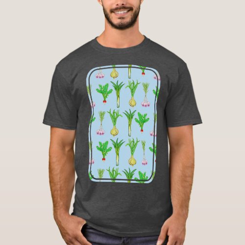 Vegetable Pattern T_Shirt