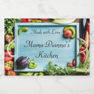 Vegetable Personalized Food Label