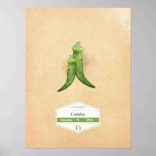 Vegetable poster of Okra