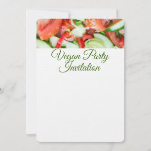Vegetable salad invitation