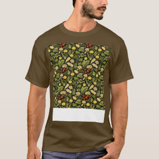 Vegetable Seamless Pattern Veggie Leafy Green Sala T-Shirt