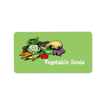 Vegetable Seed Labels