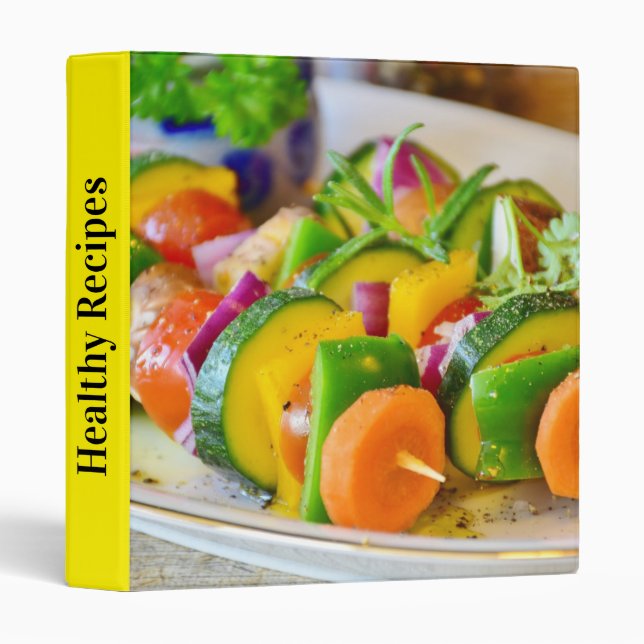 Vegetable Skewers  3 Ring Binder (Front/Spine)