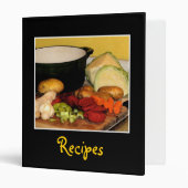 Vegetable Soup Recipes 3 Ring Binder (Front/Inside)