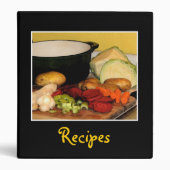 Vegetable Soup Recipes 3 Ring Binder (Front)