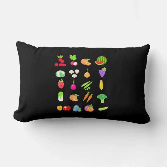 Vegetable Species Lumbar Pillow (Front)