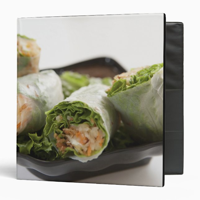 Vegetable Spring Rolls 3 Ring Binder (Front/Inside)