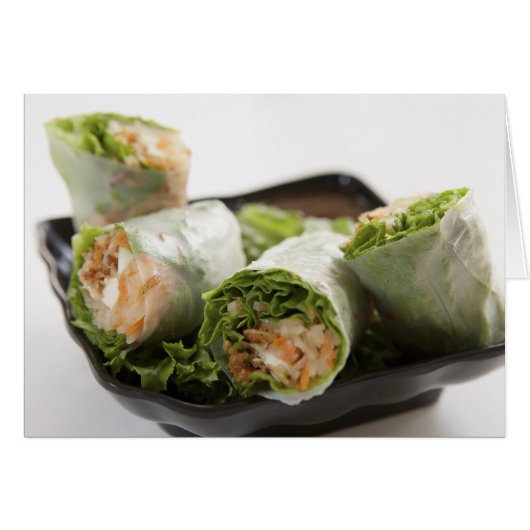Vegetable Spring Rolls Cards (Front Horizontal)