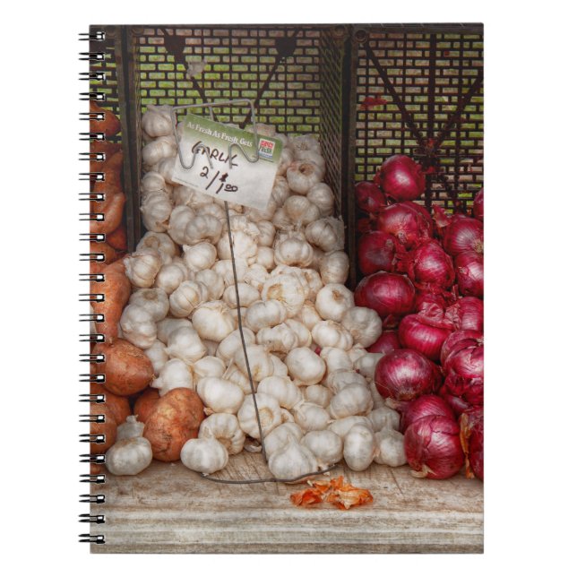 Vegetable - Sweet potatoes, Garlic, and Onions Notebook (Front)