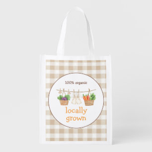 Vegetable Themed Grocery Bag
