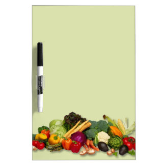 Vegetable variety colorful dry erase menu board