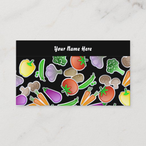 Customizable Vegetable Wallpaper, Your Name Here Business Card