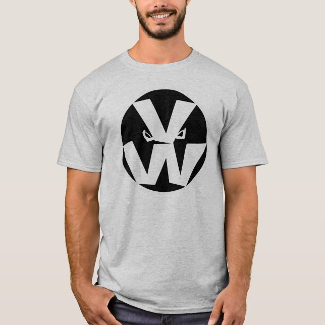 Vegetable Wars Logo in Grey T-Shirt (Front)
