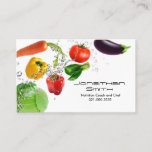 Vegetable Water Splashes Business Card at Zazzle