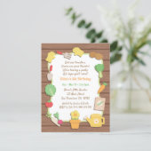 Vegetables and Flower Garden Kids Birthday Party Invitation (Standing Front)