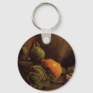 Vegetables and Fruit by Vincent van Gogh Keychain