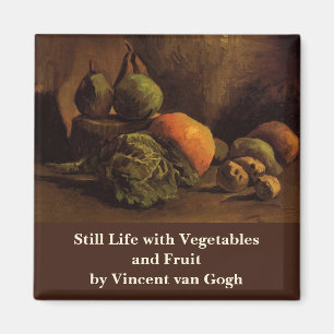 Vegetables and Fruit by Vincent van Gogh Magnet